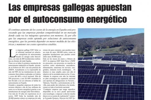 La comunidad ya es lider en instalaciones de autoconsumo fotovoltaico. La supresion del impuesto que lo gravaba revolucionará aun mas el sector.