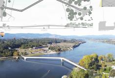 El anteproyecto de la pasarela para peatones y ciclistas sobre el Miño entre la Fortaleza de Goián y O Castelinho de Vilanova de Cerveira se adjudicó por más de 116.000 euros.