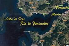Isla de Ons en la Ria de Pontevedra