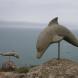 Estatuas de delfines en Finisterre