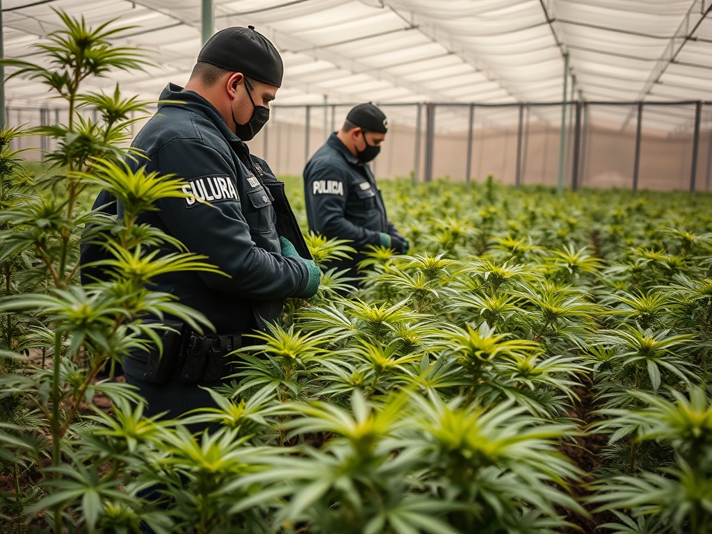 Desarticulada unha organización criminal que contaba con máis de 10.000 plantas de marihuana en Segovia, Madrid e Toledo
