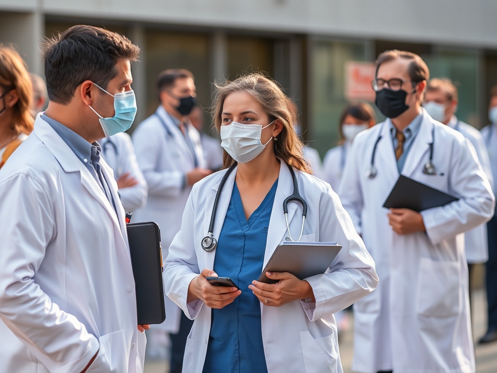 A folga de médicos en Galicia, respaldada esta mañá por un 6%, suspende este luns máis de 5.500 consultas