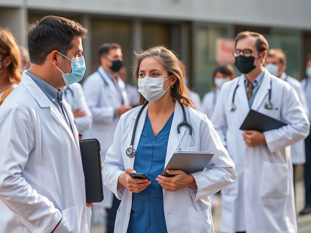 A folga de médicos en Galicia, respaldada esta mañá por un 6%, suspende este luns máis de 5.500 consultas