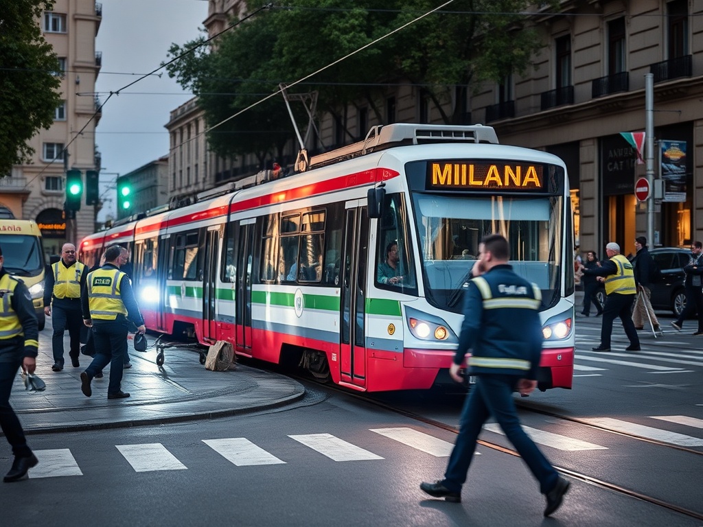 TÍTULO: Dous mortos e uns 37 feridos no descarrilamento dun tranvía no centro de Milán
