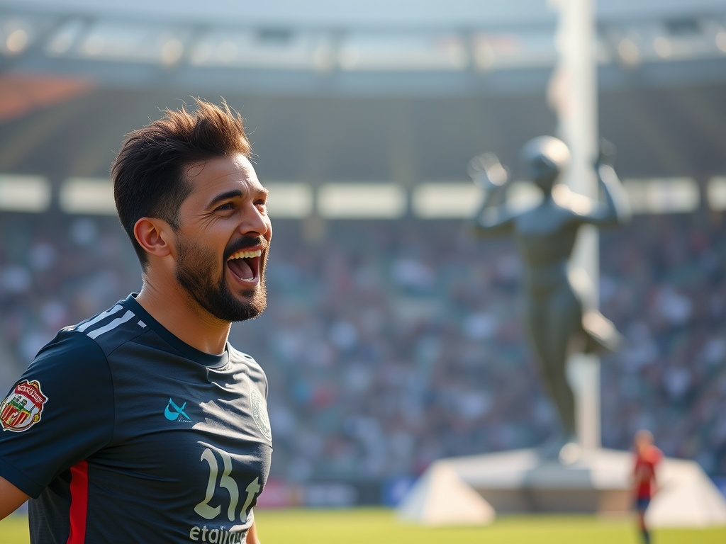 TÍTULO: A escultura de Iago Aspas en Vigo, cada vez máis cerca: o Concello dá un paso clave para a súa execución