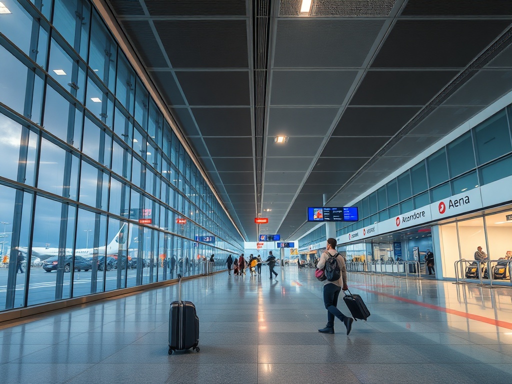 Aena lanza un paquete de melloras no aeroporto de Vigo: nova zona infantil e de traballo, máis enchufes e outro punto de atención PMR