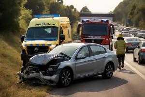 Imagen relacionada: Un aparatoso accidente por una salida de vía en la AP-9 dificulta el tráfico a la entrada de Vigo