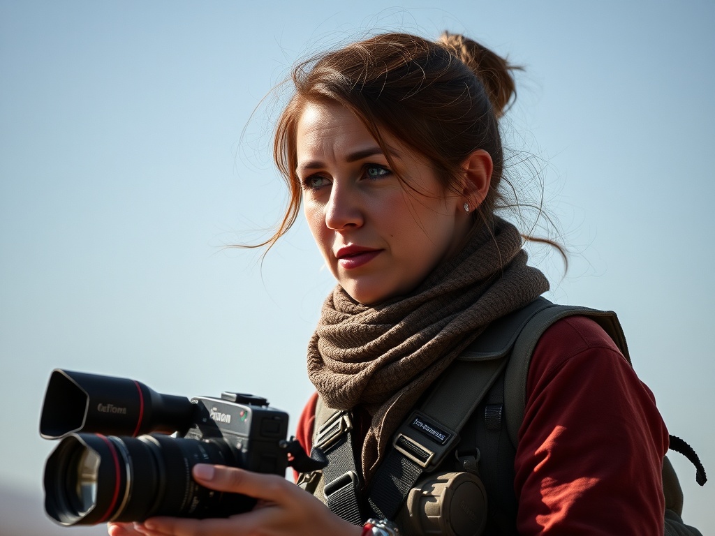 Laura de Chiclana, reporteira de guerra: "Gaño menos ca os meus compañeiros que fan o mesmo"