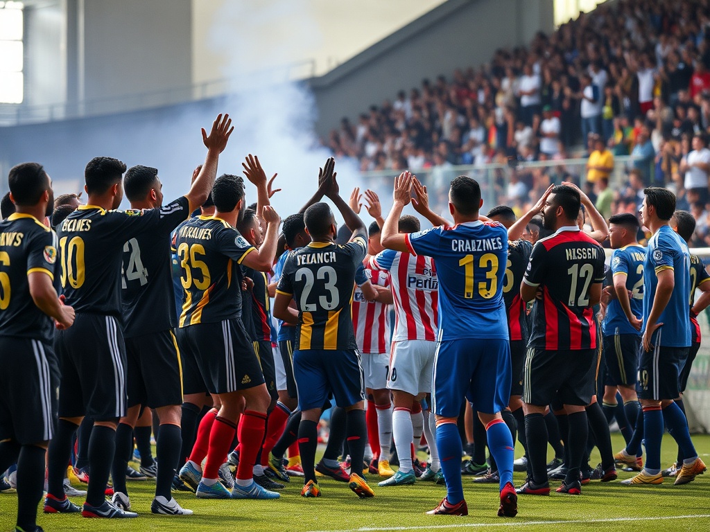 Unha batalla campal no Brasil no partido Cruzeiro - Atlético Mineiro remata con 23 expulsados