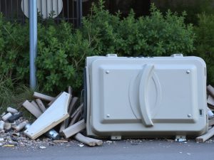 Varias denuncias en Lugo por tirar una caldera, residuos de obra y restos de poda en zonas verdes