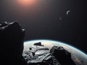 Microbios que viajan de planeta en planeta: podrían trasladarse sobre los restos de asteroides y sobrevivir