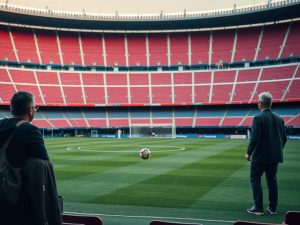La delegación de la FIFA inició su visita a España visitando el Spotify Camp Nou y del RCDE Stadium