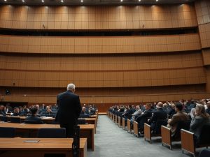 El pésimo sonido de la «macrosala» de la Ciudad de la Justicia de Vigo continúa sin solución alguna