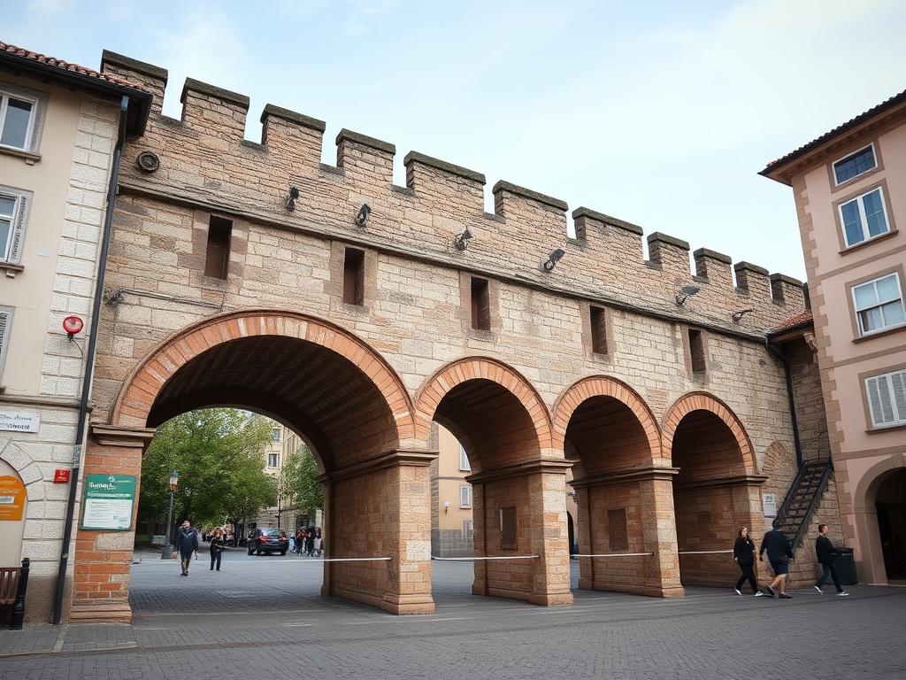 Una actuación pondrá en valor los viejos arcos medievales de O Burgo en Pontevedra