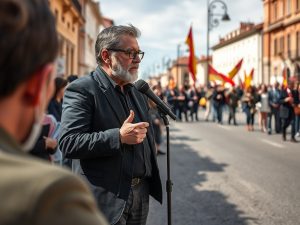 Abascal llama desde Béjar a apostar por “el patriotismo y el sentido común” de VOX frente a la mafia del PSOE y la estaf