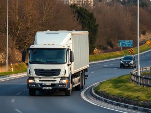 Un camión que transportaba leche vuelca en Vilalba (Lugo) y pierde combustible tras el accidente
