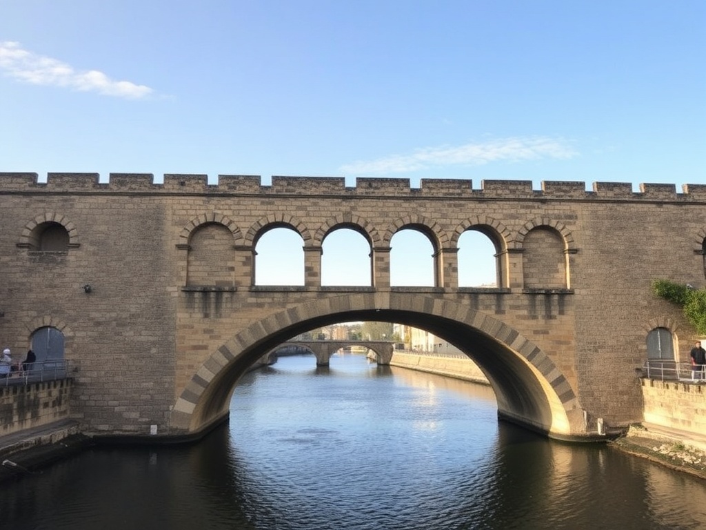 O Concello consolida os arcos medievais da ponte de O Burgo