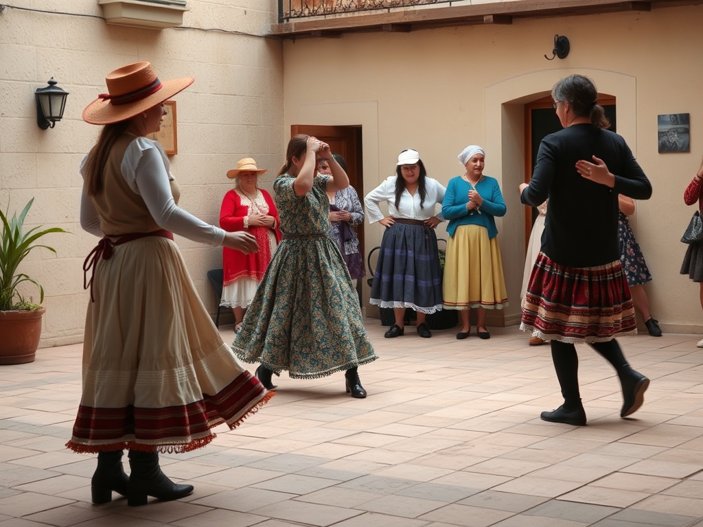 A tradición ponse a bailar en Trives