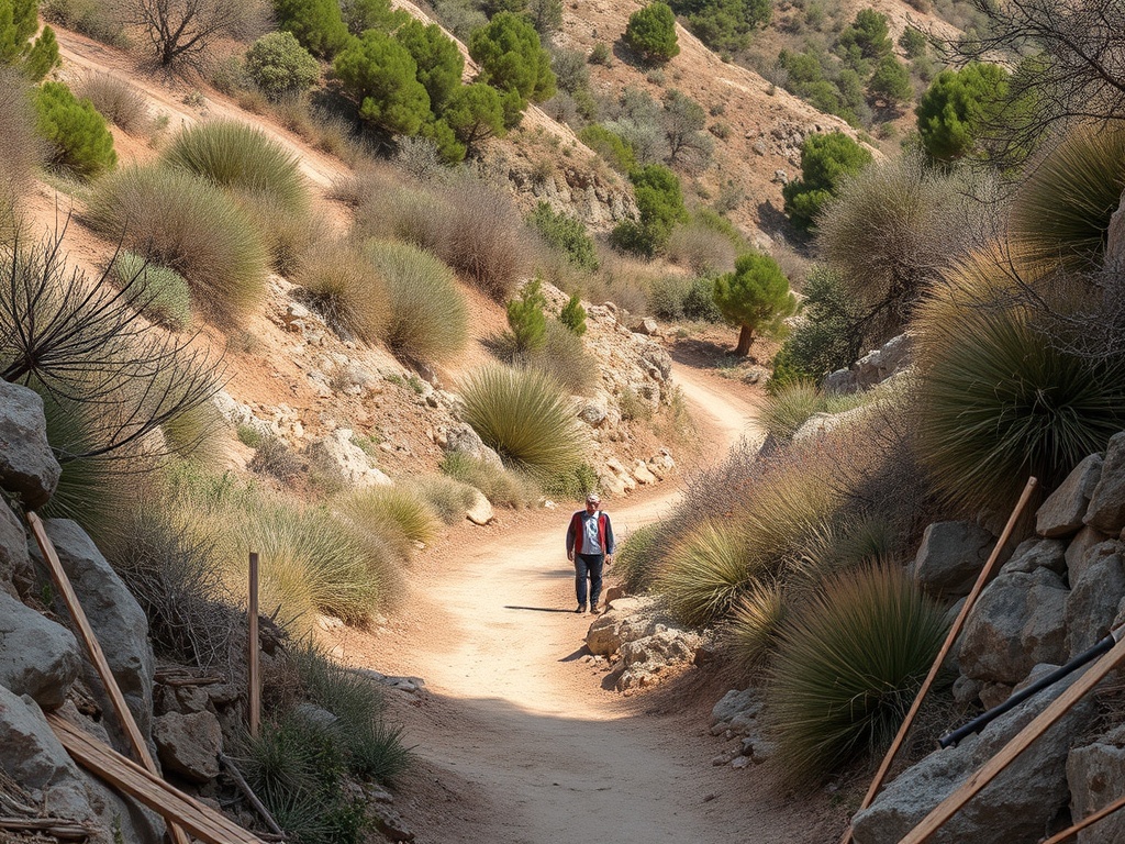 Arrancan las obras de la senda turística-termal entre los núcleos más poblados de Monterrei