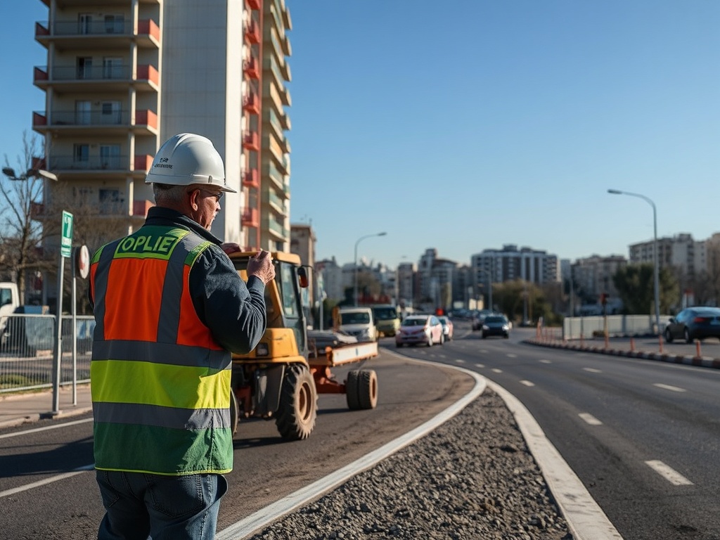 La constructora paraliza la obra de la avenida de Portugal en Ourense por impagos del Concello