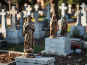 Roban doce figuras de bronce en el cementerio de Peroxa (Coles)