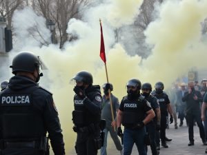 Diez neonazis detenidos tras alterar la manifestación del 8M en Madrid