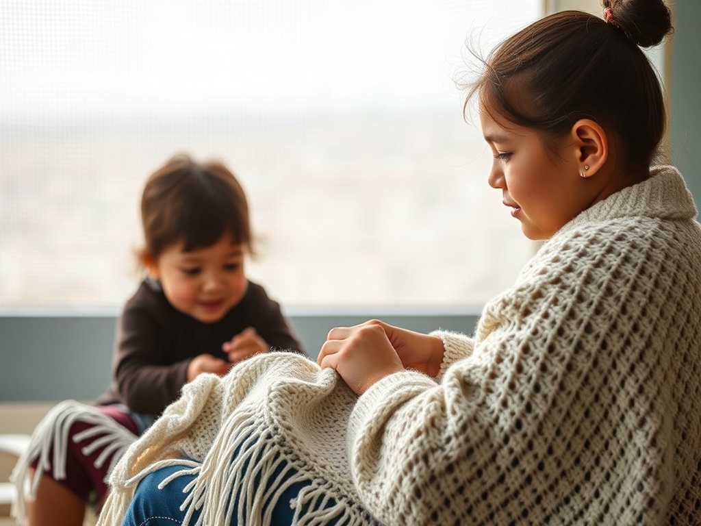 Una ONG viguesa invita a tejer para confeccionar mantas y ayudar a niños de Perú