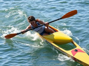 Talento remo en mano en Castrelo