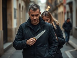 Detenido un hombre por agredir y amenazar a su pareja con un cuchillo en Pontevedra