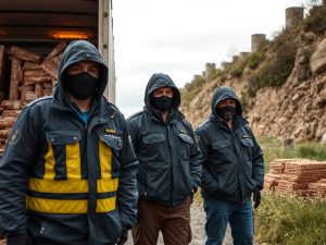 Sorprendidos tres 'transportistas' de cobre robado en A Fonsagrada con más de cinco toneladas