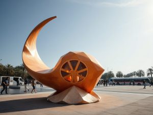 Rafael Jaén transforma la geometría de la naturaleza en esculturas helicoidales en la feria Flecha de Madrid