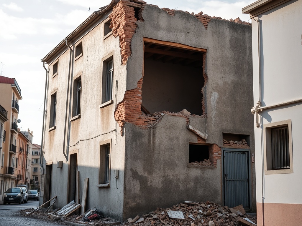 La demolición de un inmueble en ruinas abre la puerta a nuevas viviendas en Campolongo