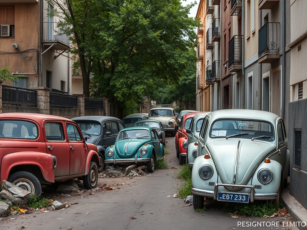 Historia en 4 tiempos | Un cementerio de coches en la calle Quintián, en El Puente