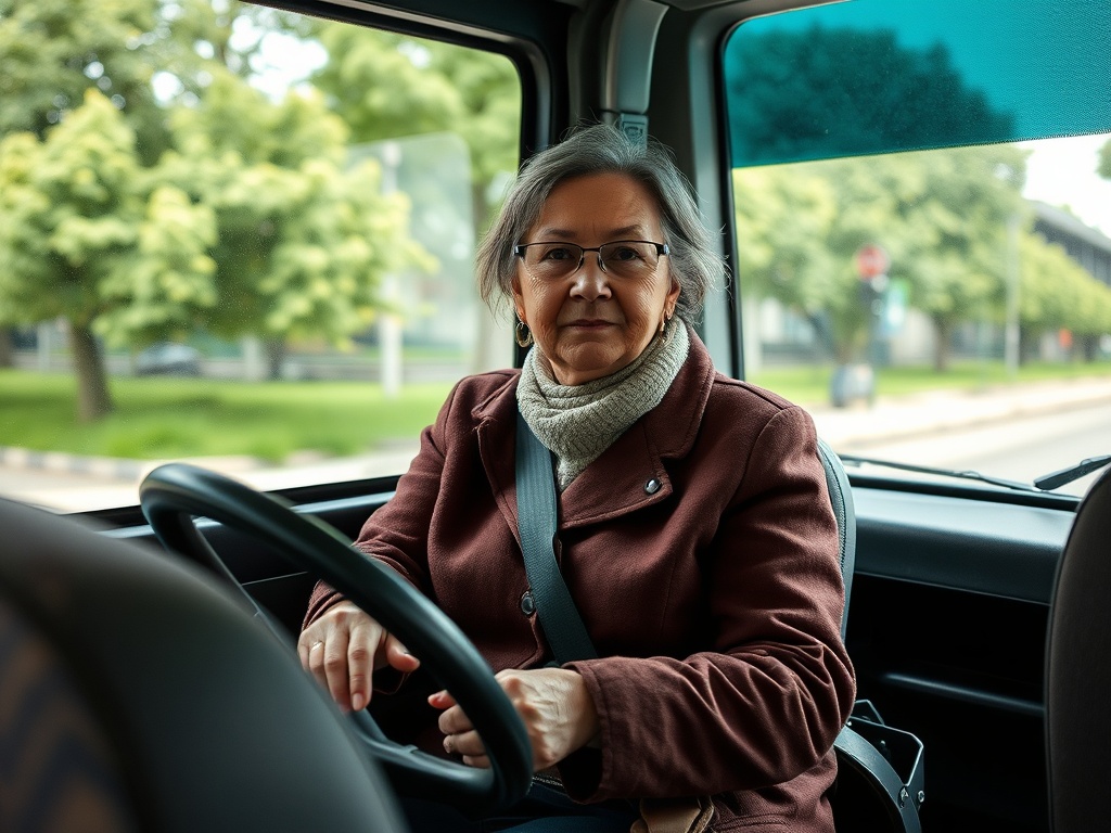 De la emigración en Alemania a pionera al volante del autobús escolar en Cerdedo