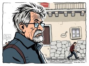Kiko da Silva emplea la viñeta del 11 de marzo para ironizar sobre la vivienda, Correos y la guerra en Oriente Medio