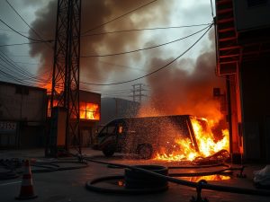 Una chispa por un fallo eléctrico y los gases de la galería de tiro, claves del incendio en la Comisaría de Santiago