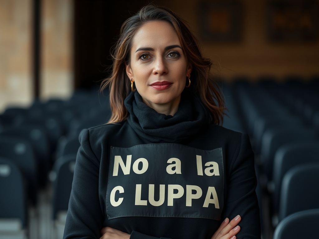 El 'No a la guerra' de Aitana Sánchez-Gijón vuelve a escena: pide visibilizar el lema mientras estrena 'Malquerida' en M