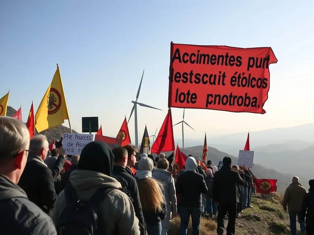 Convocan unha manifestación contra os novos proxectos eólicos da Groba