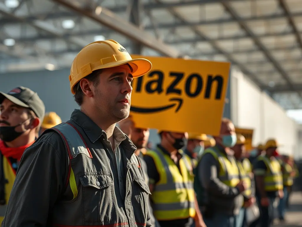 Os traballadores de Amazon en O Porriño retoman as protestas con tres xornadas de paros parciais contra «os altos niveis de precariedade»