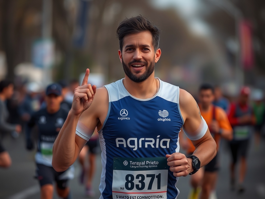 Álvaro Prieto, el marinero gallego ganador en la Media Maratón de París: «Tengo bebés de 5 meses y 2 años, entreno lo ju