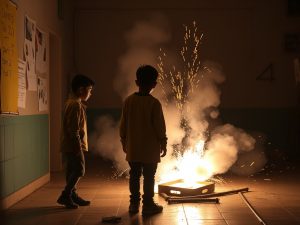 Tres menores heridos en Porqueres, dos de ellos en estado grave, por una explosión mientras realizaban un experimento en