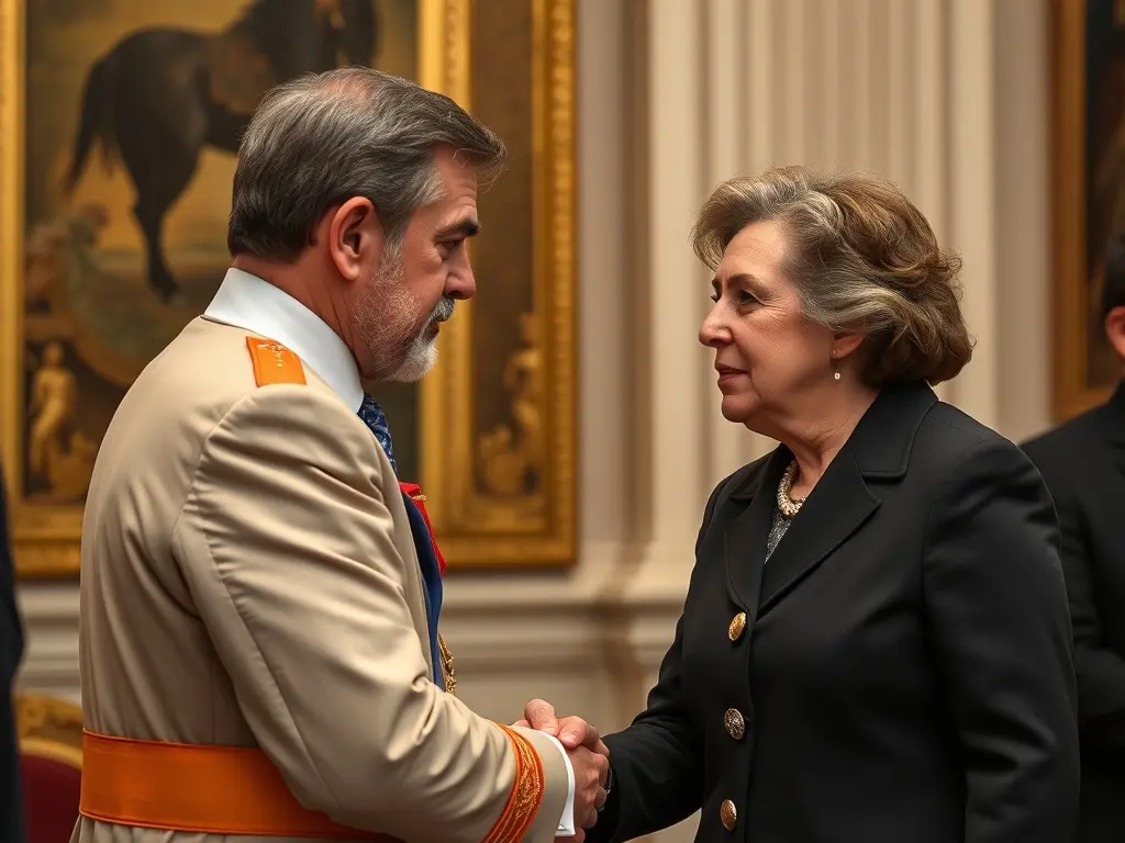 El Rey se reúne en Santiago con María Corina Machado en un encuentro autorizado por Exteriores