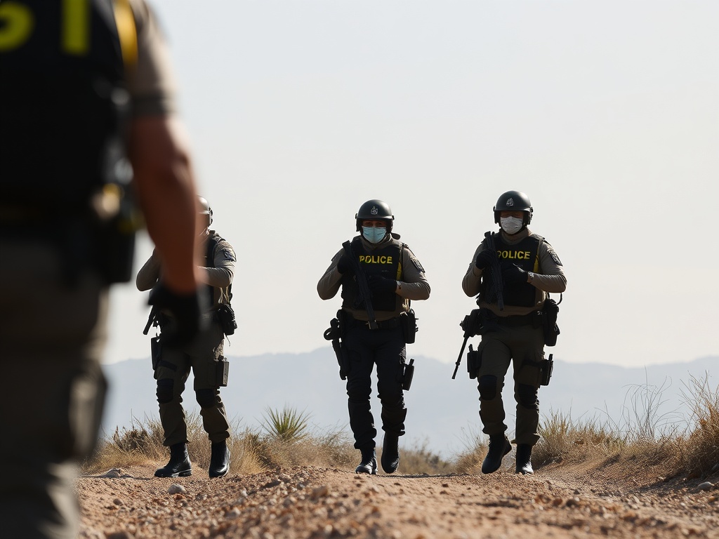 Fotogalería: el despliegue de la UCO en Hornachos, en imágenes
