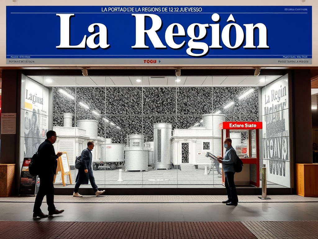 La portada de La Región de este jueves, 12 de marzo