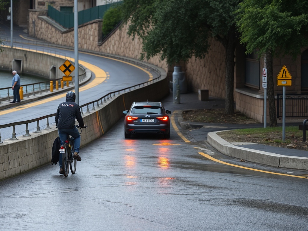 Más daños en la Rúa da Pravia diez meses después de su reparación