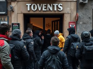 Varios heridos y destrozos en el Twenty de Vigo en una pelea entre ultras del Celta y del Lyon