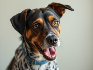 Miguel, o cadelo cego e diabético da protectora Os Palleiros, busca un fogar
