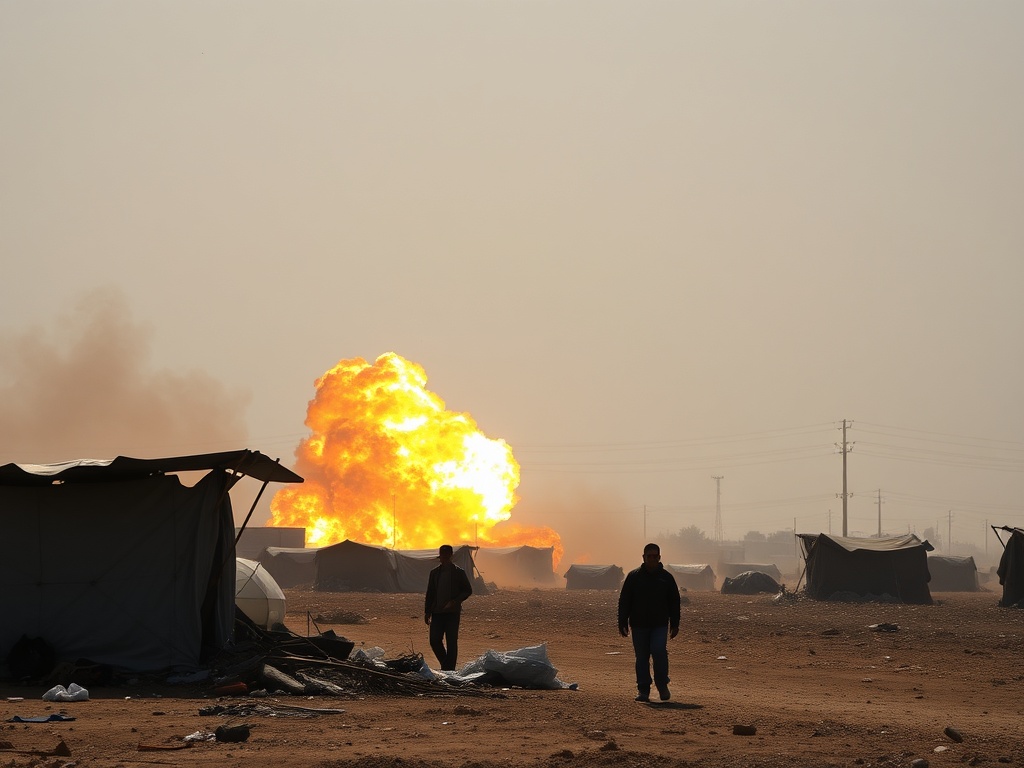 Este es el momento en el que Israel ataca un campo de refugiados en Gaza