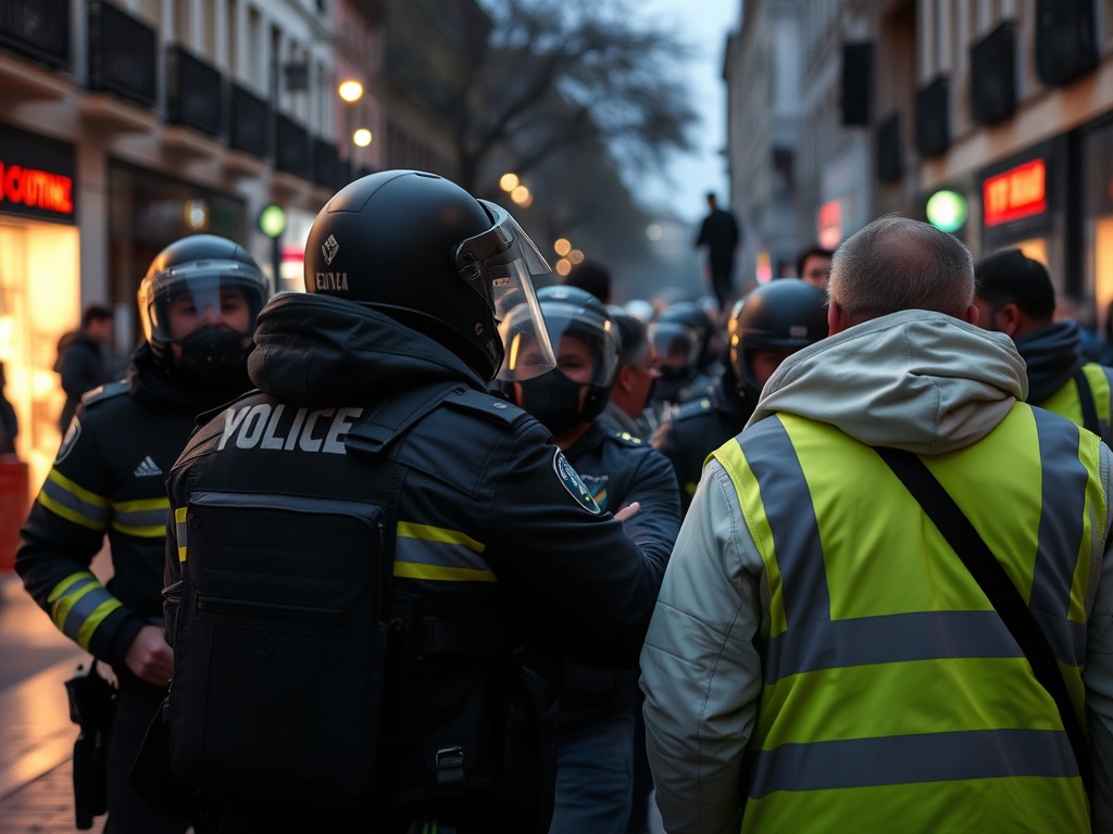 Tres heridos en una pelea multitudinaria entre aficionados del Celta y el Olympique de Lyon en Vigo