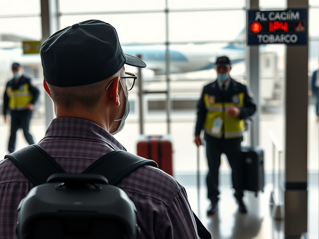 Viagra, puros e tabaco: o que lle incautou a Guardia Civil a un pasaxeiro en Alvedro